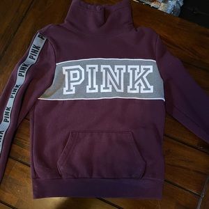 PINK turtle neck sweatshirt